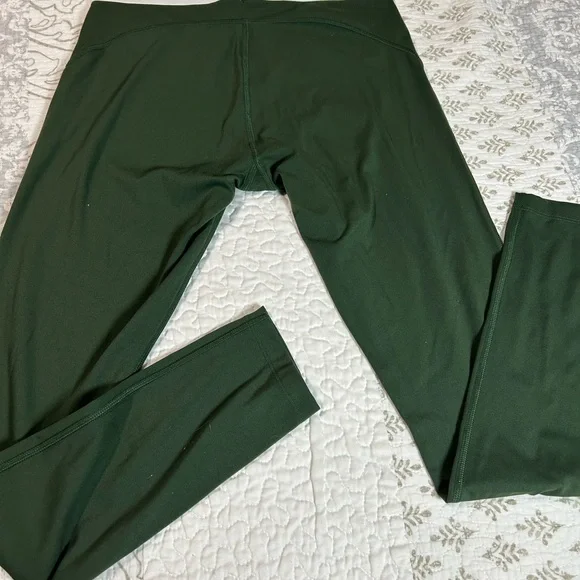 Pink Active Victoria's Secret Green White Gold Elastic Waist Athletic Leggings M - Picture 2 of 9
